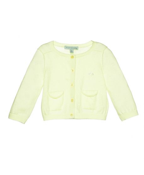 Chaqueta Punto Amarillo Nanos Bebé Niña