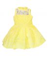 Vestido Simonetta Niña Amarillo Detalle Perlas