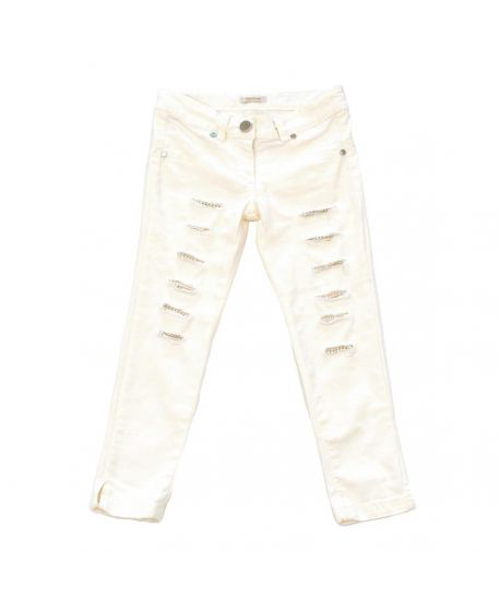 Pantalón Miss Grant Niña Rotos Crudo