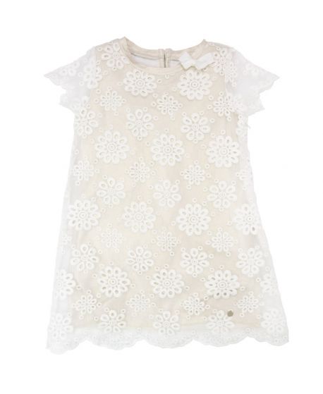 Vestido Miss Grant Niña Flores Blancas