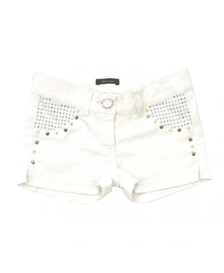 Short Miss Grant Niña Crudo Detalles Plata