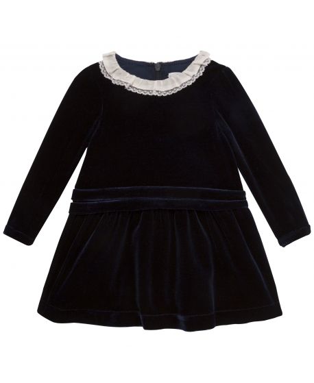 Vestido Bebe Niña Tartine et Chocolat Azul Marino Terciopelo