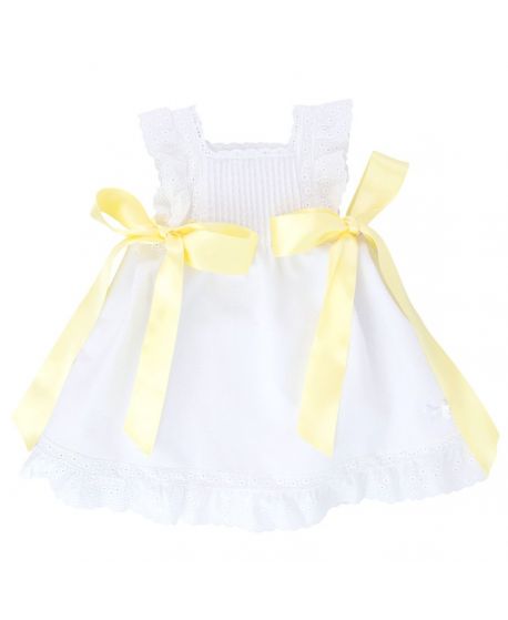 Mini Vestido Piqué Ro Infantil Lazos Colores