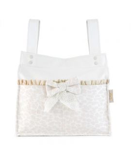 Bolso Bebe Morrosquina Manchas Beige Para Silla