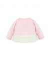 Jersey Bebe Ro Intantil Rosa Puntilla