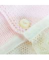 Jersey Bebe Ro Intantil Rosa Puntilla