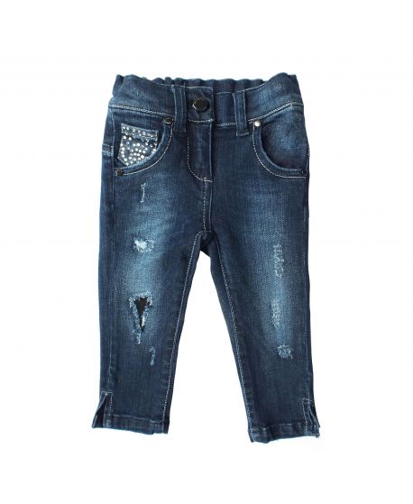 Pantalon Vaquero Microbe Niña Roto