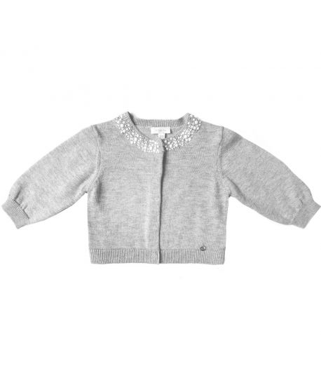 Chaqueta Niña Microbe Cuello Piedras