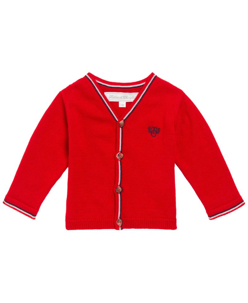 Chaqueta Niño Tartine Chocolat Roja - Ro Infantil