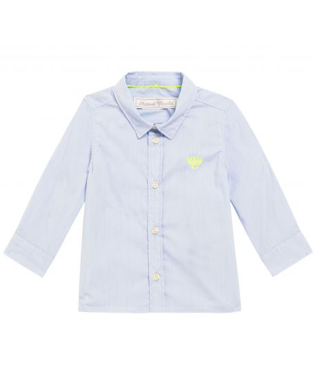 Camisa Bebe Niño Tartine et Chocolat Azul Logo Flúor