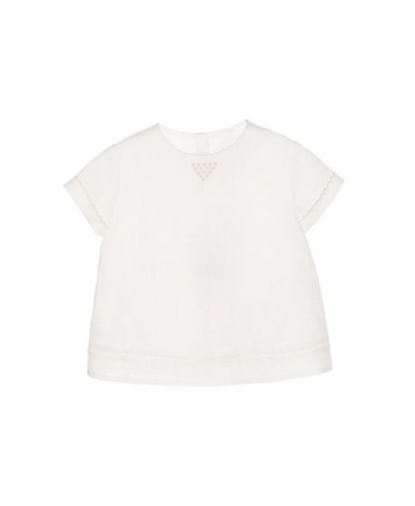 Blusa Lino Crudo Bebe Niña Nanos