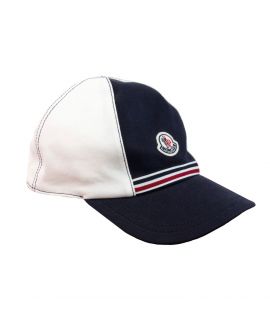 Gorra Niño Moncler Marino y Blanco