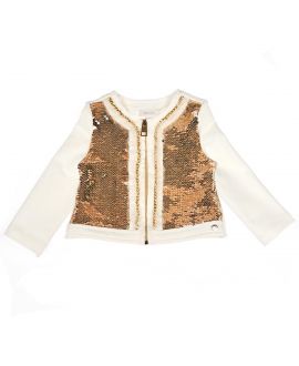 Chaqueta Niña Microbe Lentejuelas Doradas