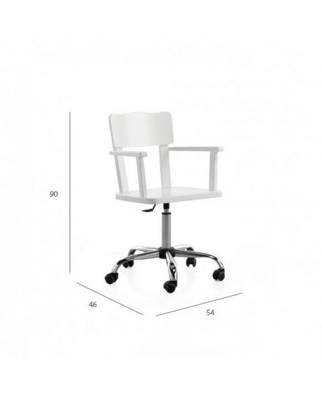 Silla de Escritorio Blanca Paola