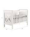 Cuna Cama Bebe CLS Aspas Metacrilato 70x140