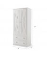 Armario Bebe CLS Dos Puertas Aspas Plafon