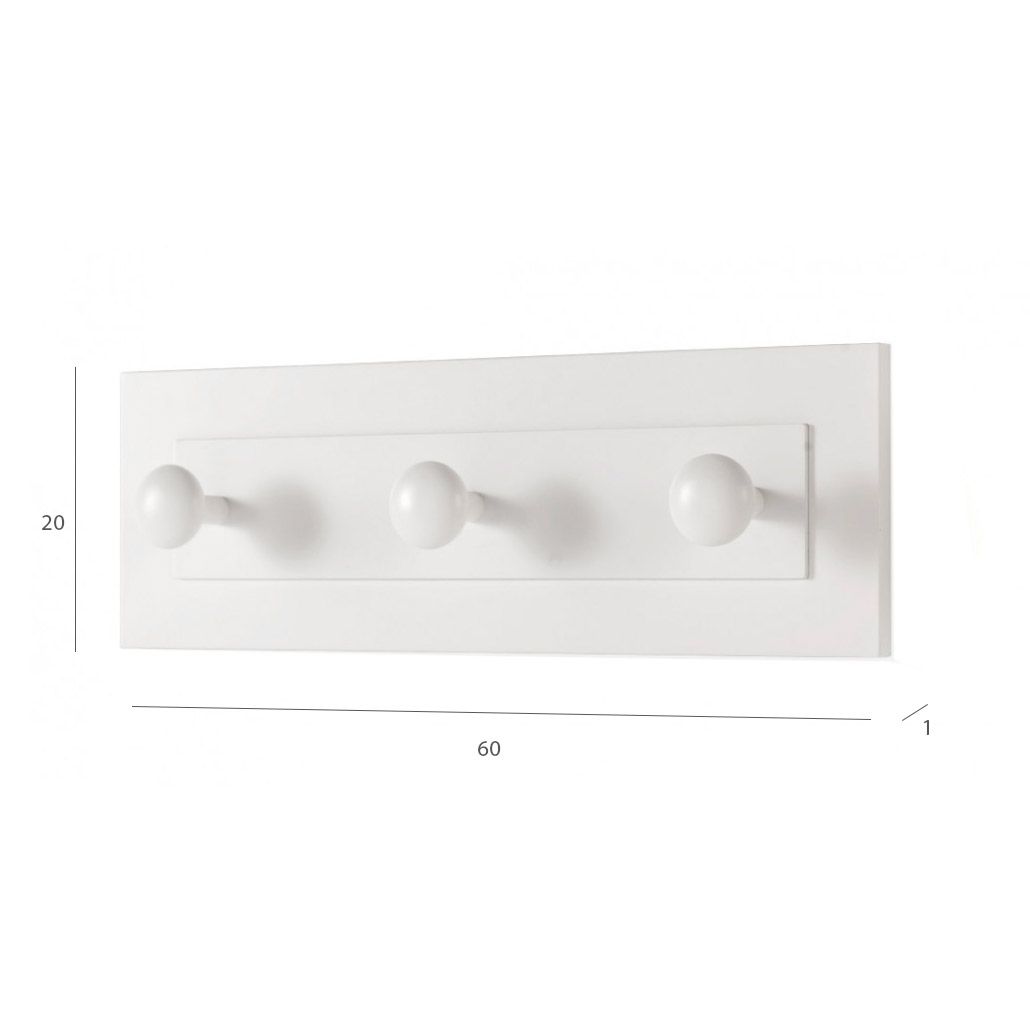 Perchero Infantil Pared Blanco Plafon - Ro Infantil