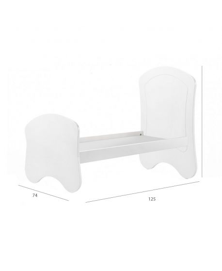Cuna Cama Bebé Marina Oso 70x140
