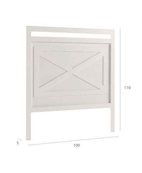 Cabecero 90 cm Blanco, Colonial Altea