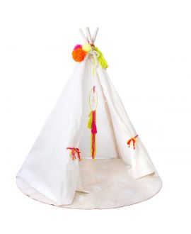 Tipi Niños Ro Infantil Blanco Detalles Fluor