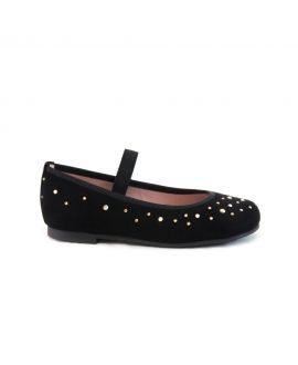 Pretty Ballerinas Niña Negro Strass Angelis