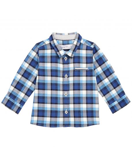 Camisa Bebe Niño Azul Cuadros Tartine et Chocolat